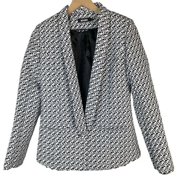 Missguided Taylor Swift Blazer Retro Printer Geometric Jacket Size 4 Small - Picture 2 of 14
